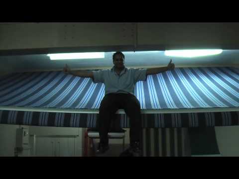 1 man - 110kg on Francia Jumbo Awning test 1