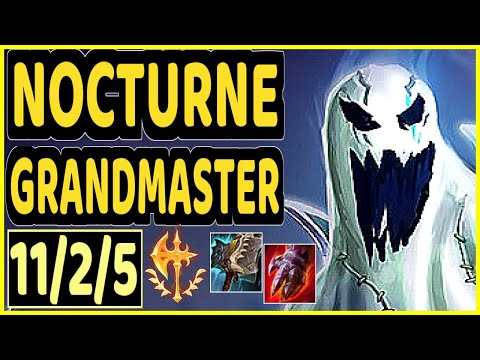 BEANSU (NOCTURNE) - 11/2/5 KDA GAMEPLAY - EUW Ranked GRANDMASTER