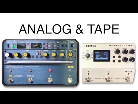 Korg SDD 3000 vs Boss DD 500 Tape Analog