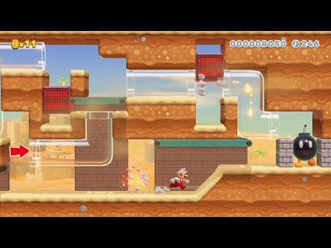 Eric's Super Mario Maker 2 Levels: Long Distance Detonation
