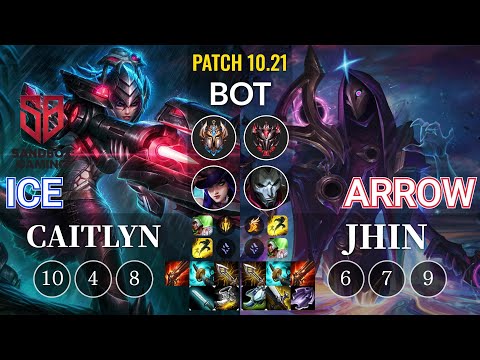 SB Ice Caitlyn vs Arrow Jhin Bot - KR Patch 10.21