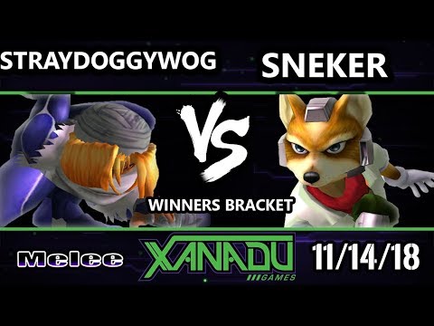 S@X 276 Melee -  Straydoggywog (Sheik) Vs. TGG | Sneker (Fox) - SSBM Winners Bracket