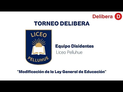 Torneo Delibera 2026 - "Modificación a la Ley General de Educación" Liceo Pelluhue 