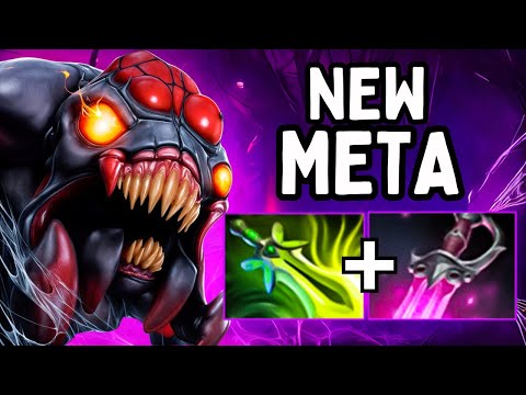 OP Right Click Safe Lane Broodmother 43Kills Khanda + Butterfly Builds 900GPM Carry Dota 2