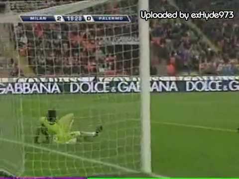 AC Milan vs Palermo 3-0  Highlights 26.04.2009.