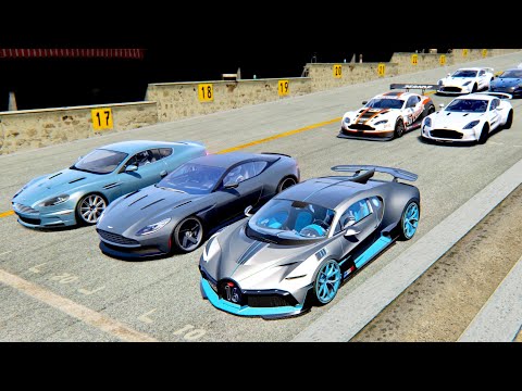 Bugatti Divo vs Aston Martin Supercars - Highlands