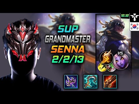 천상계 서폿 세나 그림자 기발 - GrandMaster Senna Support vs Soraka - 롤 KR 12.12