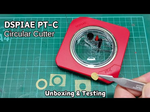 Dspiae PT-C Circular Cutter Unboxing and Testing | scale modeling
