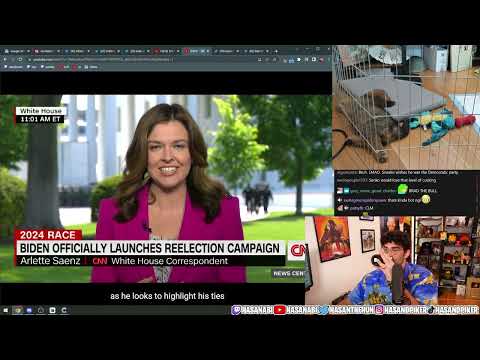 Joe Biden Officially Launches Reelection Campaign | Hasanabi Election Cycle