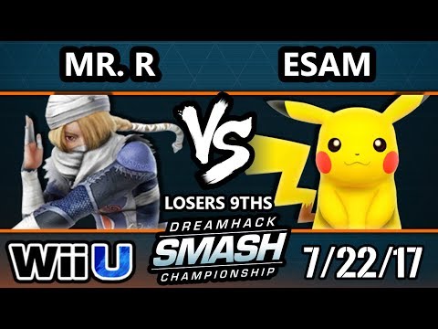 DHATL17 Smash 4 - PG | ESAM (Pikachu) Vs. BC | Mr. R (Sheik) - WiiU Singles L9ths - Smash Wii U
