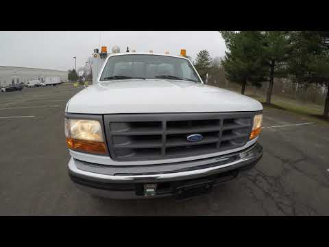 4K Review 1997 Ford F-350 7.3L PowerStroke Utility Service Truck Virtual Test-Drive & Walk-around