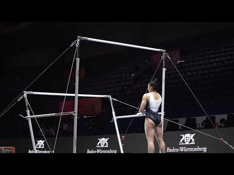 Becky Downie GBR UB podium training 2   2019 World Championships in Stuttgart
