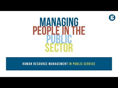 Managing People in the Public Sector