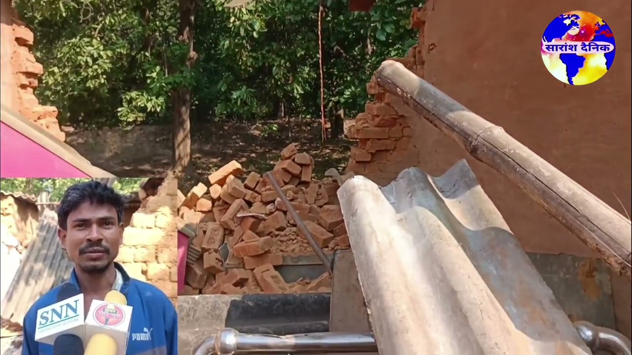 भूखे हाथियों ने घर तोड़े और 25 क्विंटल से अधिक धान खा गए