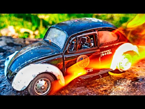 Ultimate Crash Test of Diecast Cars – OMG Destruction & Fire Experiment