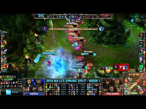 NA LCS S4 Spring W1D2: Dignitas vs Team SoloMid