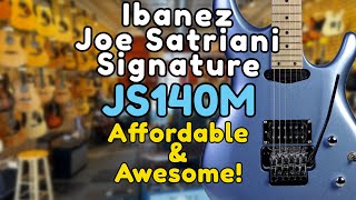 Video thumbnail for Ibanez Joe Satriani Signature For All Players! | JS140M Review by David's Guitar Loft