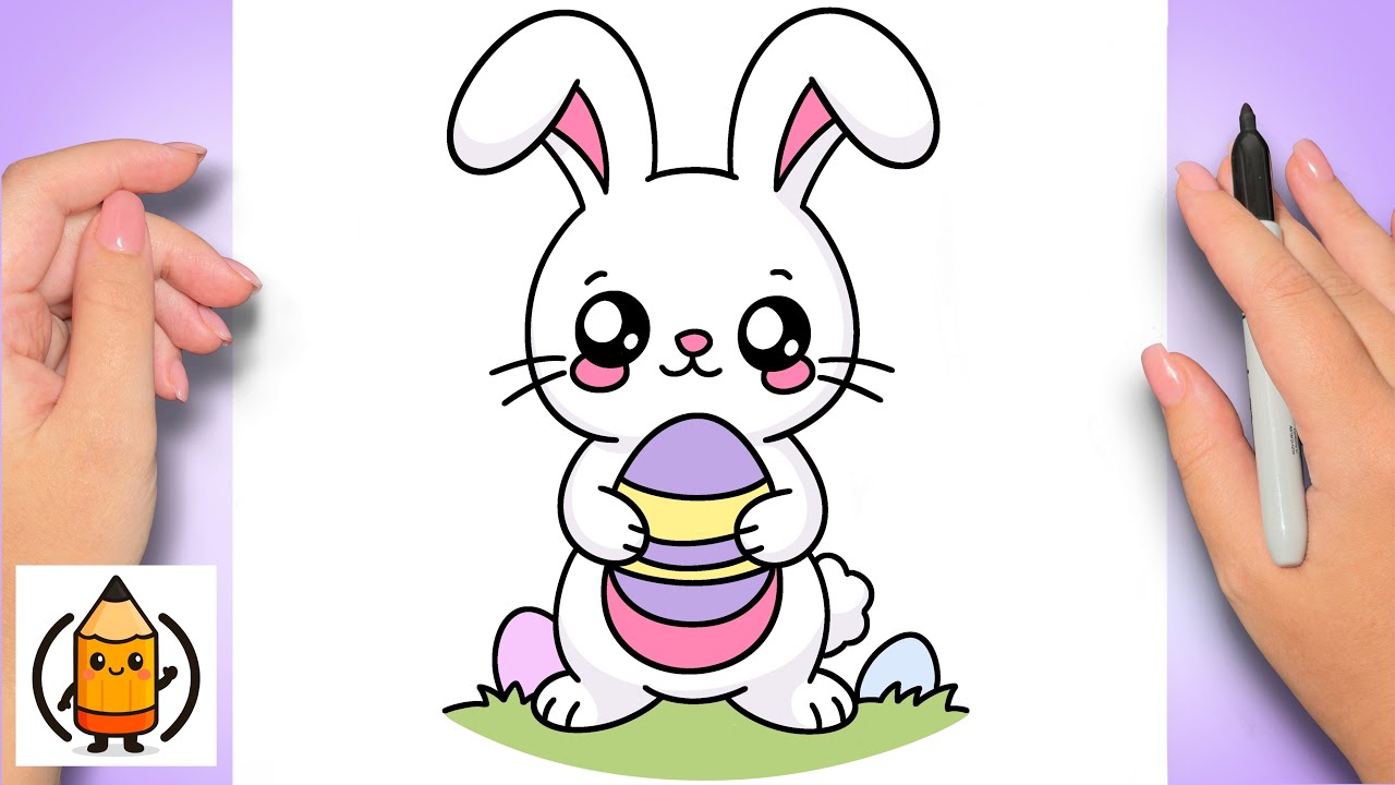 How To Draw The Easter Bunny | Easy Drawing Tutorial 
