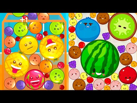 WATERMELON MERGE VS FRUIT DROP WATERMELON MERGE GamePlay - iOS, Android Part 1 - YouTube