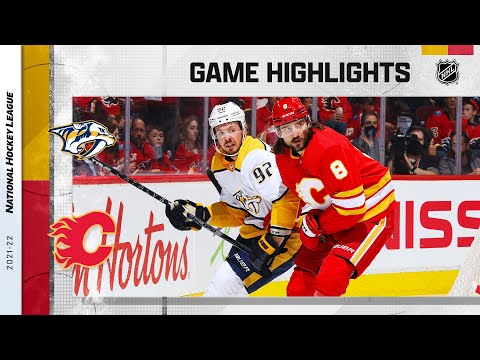 Predators @ Flames 11/2/21 | NHL Highlights