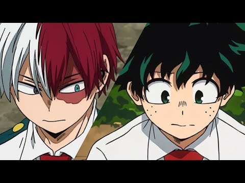 todoroki comforting midoriya