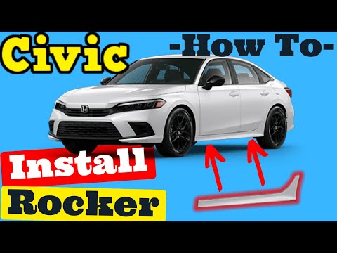 Honda Civic 2022 -- How to Install Rocker Molding Back onto Car