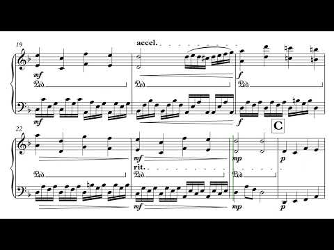 Páslo dievča pávy - noty pre piano - Brass Music Academy 2022