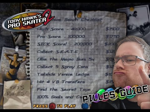 Tony Hawk's Pro Skater 2 - Venice Beach - All Goals