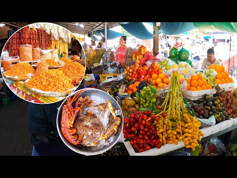 Exploring Tourism New Market in Phnom Penh City - Cambodian Best Exploring Traditional Market