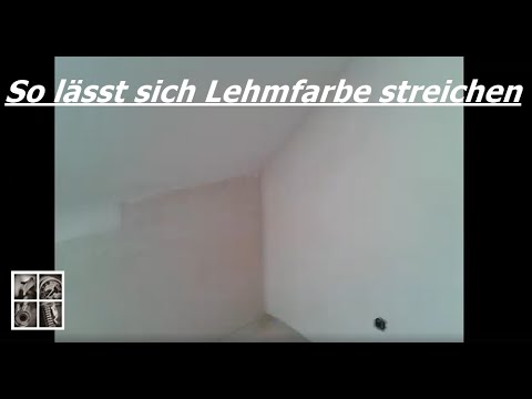 Lehmfarbe streichen