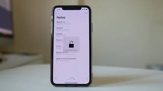 How to remove lock from notes in iPhone