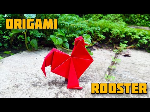 How to make Origami Rooster | Origami COCK | Paper Craft