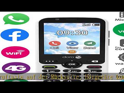 Doro 7010 - 4G Mobiltelefon (3 MP Kamera, 2,8 Zoll (7,11cm) Display, LTE, GPS, Bluetooth, WhatsApp,