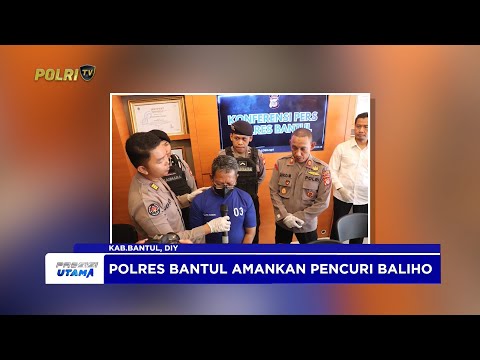 POLSEK SANDEN AMANKAN PENCURI  BALIHO DAN RAMBU JALAN