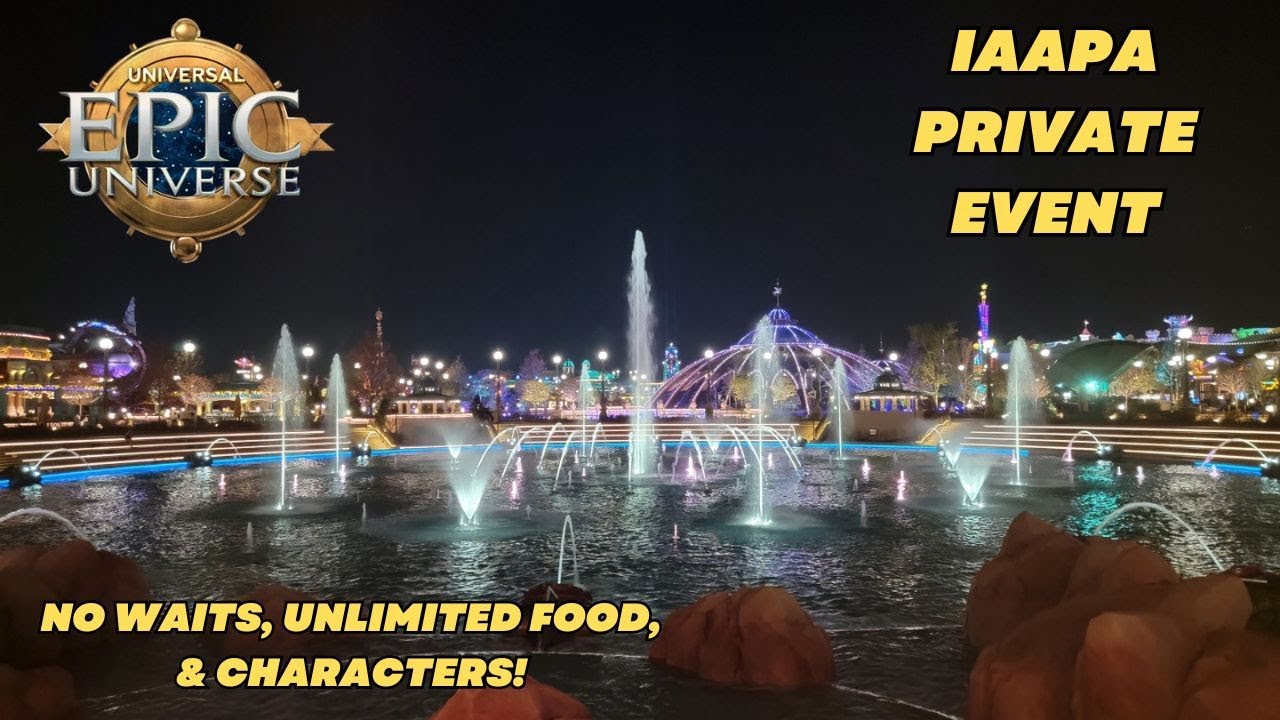EMPTY Epic Universe! IAAPA Private Event – No Waits, Unlimited Food & Characters!
