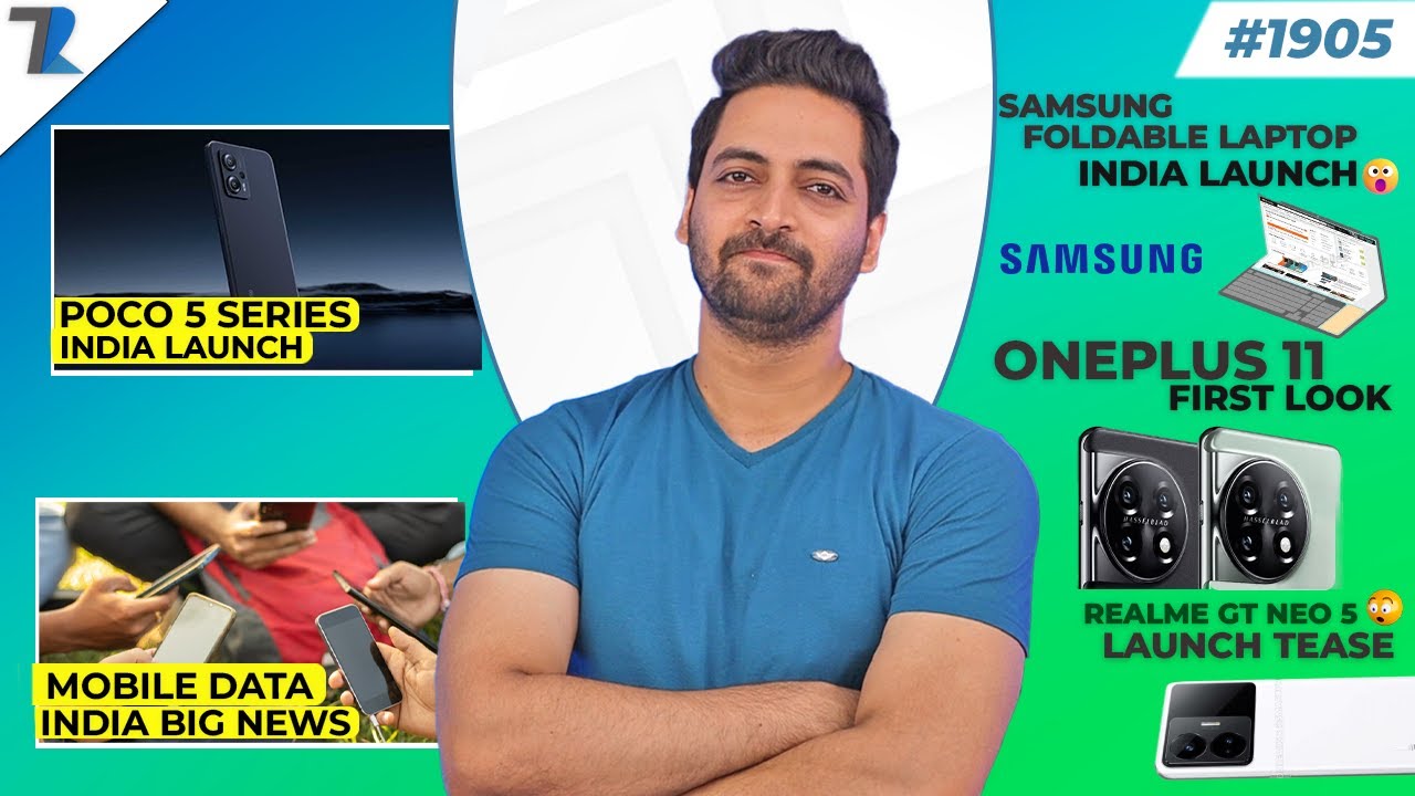 POCO F5 Series India Launch,Mobile Data India Big News,realme GT Neo 5 Launch,Oneplus 11 Teaser,