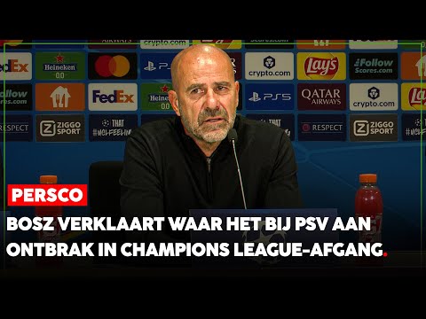 Teleurgestelde Peter Bosz verklaart gebrek van PSV in Champions League-afgang | FCUpdate Persco