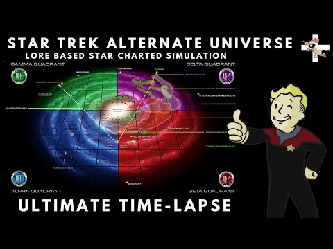 Star Trek Ultimate Time-lapse Simulation | Accurate Star Charted Galaxy | STNH New HUGE Lore Map