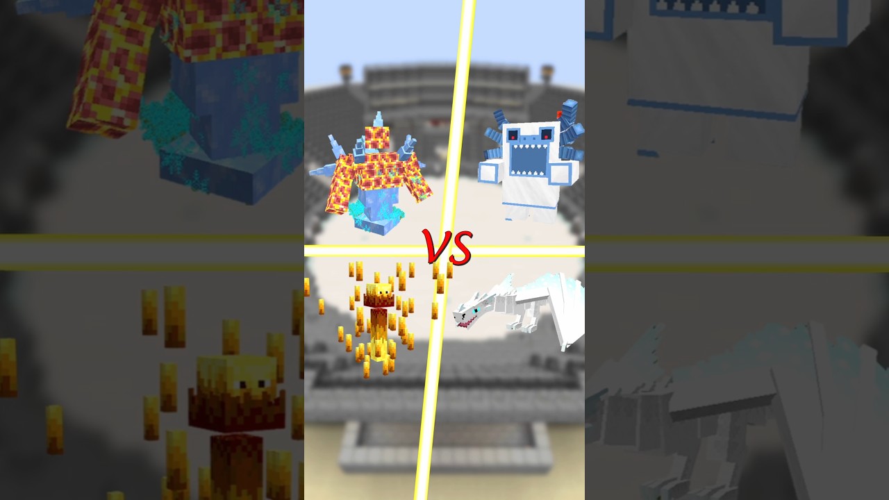 Battle Royale with random mobs! Minecraft Mob Battle! Part8 #shorts #minecraft #マインクラフト