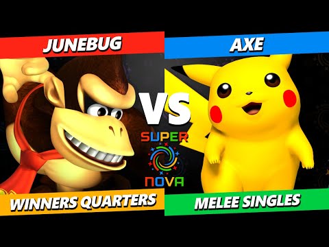 Supernova 2024 Winners Quarters - Junebug (DK) Vs. Axe (Pikachu) Smash Melee Tournament