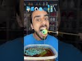 Food ASMR Eating a Sonic Popsicle and All Blue Snacks!