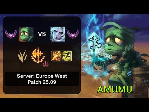 Amumu Jungle vs Viego - EUW Master - Patch 25.09