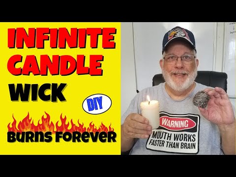 How to Make a FOREVER CANDLE Wick - It Burns Forever!