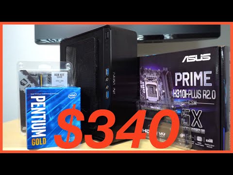 $340 HTPC TIME LAPSE BUILD Intel Pentium Gold G5400 - Asus Prime H310-I PLUS - In Win Chopin