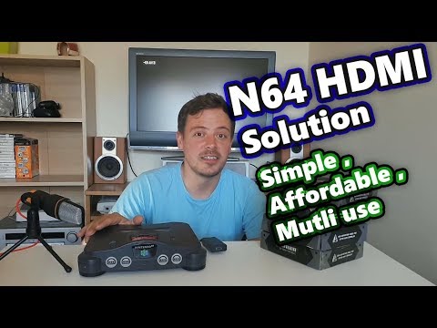 How to get your N64 with a HDMI Solution - Simple , Affordable , Mutli console use - By LevelHike