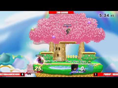 Get Smashed XII - PWRUP|Vash (Little Mac) vs UltimaGamer3000 (Greninja)