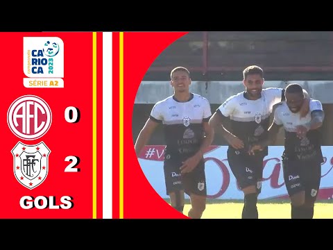 AMERICA 0X2 AMERICANO - 5ª RODADA - TAÇA SANTOS DUMONT - CARIOCA A2 2023