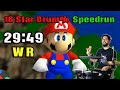 16 Star Drum% Speedrum in 29:49 | Super Mario 64