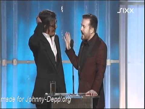 Golden Globe 2012 - Johnny Depp & Ricky Gervais