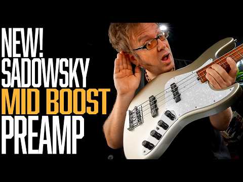 P-BASS Sounds on a J-BASS? The New Sadowsky MID BOOST PREAMP | A/B Comparison Demo with Lars Lehmann